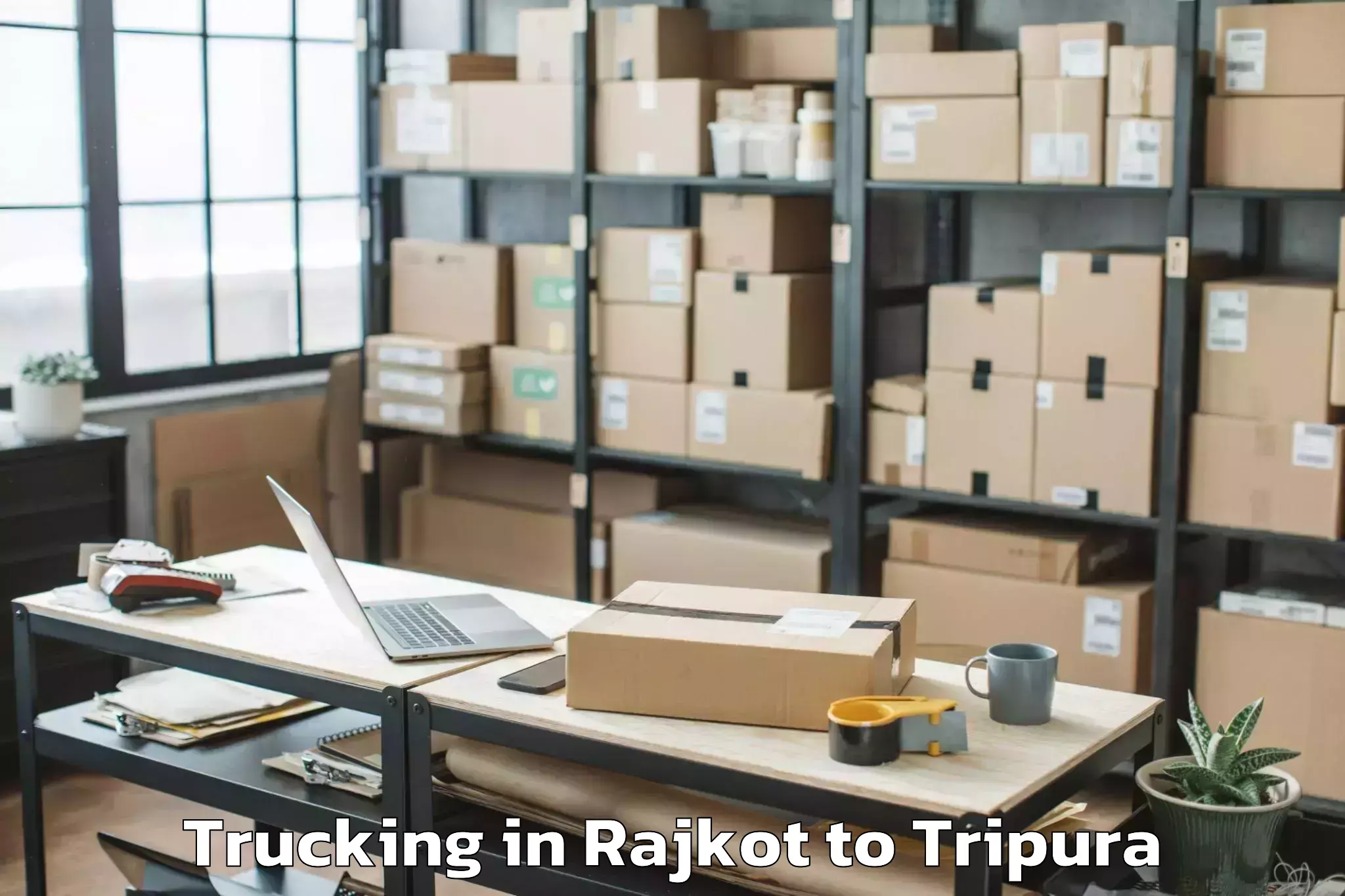 Leading Rajkot to Bishramganj Trucking Provider